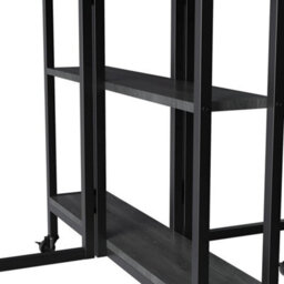 Folding Dining Table 4 Person Drop Leaf Table On Wheels Small Space Storage Unit - thumbnail 5