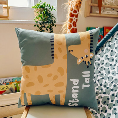 rucomfy Beanbags Rucomfy Safari Friends Cushion 40X40Cm - Soft Decorative Throw Pillow For Kids - image 1