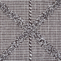 Beliani Handwoven Cotton Rug 140 X 200 Cm Brown - Geometric Pattern With Tassels - thumbnail 5
