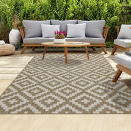 Homeart Outdoor Rugs Easy Cleaning Area Rugs For Balcony,garden,picnic,uv Weather Resistant Beige Cream, 120 X 170 Cm - thumbnail 1