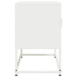 Berkfield Tv Cabinet White 68X39X60.5 Cm Steel - thumbnail 7