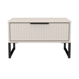 Ancona Matt Kashmir 1 Drawer Non-Extendable Side Table (H)348mm (W)575mm (D)395mm - thumbnail 2