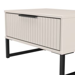 Ancona Matt Kashmir 1 Drawer Non-Extendable Side Table (H)348mm (W)575mm (D)395mm - thumbnail 4