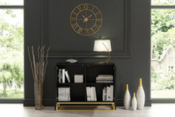 Ripple Sideboard 100Cm Black Fluted Design - Creative Furniture - thumbnail 6