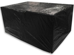 Woodside Black Small Rectangle Outdoor Garden Table Cover 1.52M X 1.04M X 0.71M - thumbnail 2