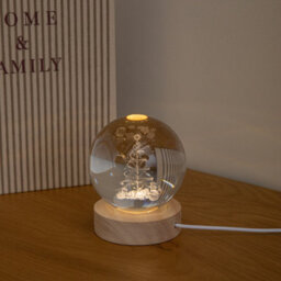 Samuel Alexander 10Cm Usb Powered Etched Christmas Tree Light Up Globe - thumbnail 6
