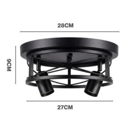 Emitto E27 Adjustable Metal Cage Ceiling Light - thumbnail 4