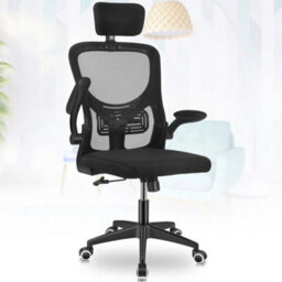 Style 2 - Black  Swivel Mesh Ergonomic Home Office Chair Computer Desk Chair - thumbnail 5