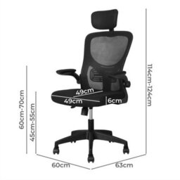 Style 2 - Black  Swivel Mesh Ergonomic Home Office Chair Computer Desk Chair - thumbnail 2