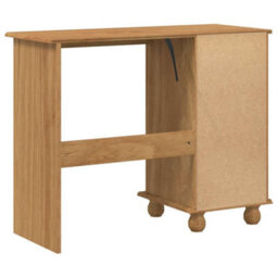 Berkfield Desk 'askim'with Drawers 95X40X75 Cm Solid Wood Pine - thumbnail 7