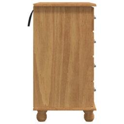 Berkfield Desk 'askim'with Drawers 95X40X75 Cm Solid Wood Pine - thumbnail 6