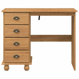 Berkfield Desk 'askim'with Drawers 95X40X75 Cm Solid Wood Pine - thumbnail 5