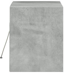 Berkfield Durable Tv Wall Cabinet With Led Lights Concrete Grey 80X31X35 Cm - thumbnail 7