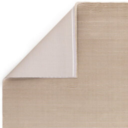 Beige Plain Striped 11mm Thick Anti-Shed Rug For Bedroom, & Dining Room, Stain-Resistant Modern Area Rug-200Cm X 290Cm - thumbnail 5
