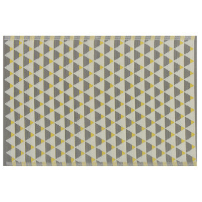 Beliani Outdoor Rug Hisar Grey 120 X 180 Cm - image 1