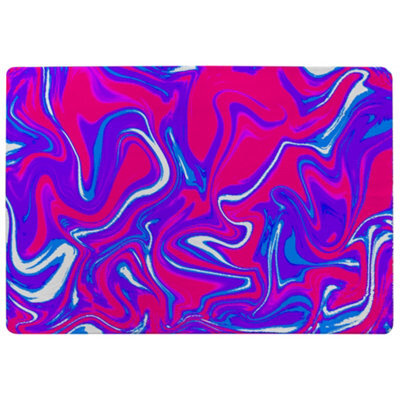 Benjamin Tate Design Pink & Blue Marble Special Soft Home Rug - image 1