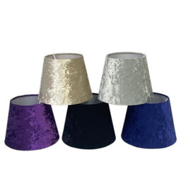 "11"" Silver Velvet Drum Lampshade Dual Purpose Ceiling Or Table Light Shade, Modern Style (Multi Sizes & Colours Available)" - thumbnail 2