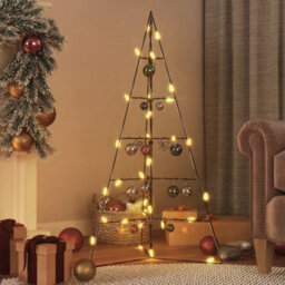 Berkfield Metal Christmas Tree For Decoration Black 100 Cm - thumbnail 1