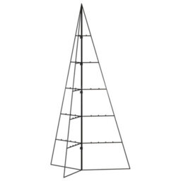 Berkfield Metal Christmas Tree For Decoration Black 100 Cm - thumbnail 3
