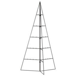 Berkfield Metal Christmas Tree For Decoration Black 100 Cm - thumbnail 4