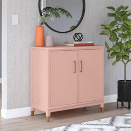 Dorel Home Westerleigh Cabinet With 2 Doors Pale Pink - thumbnail 3