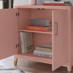 Dorel Home Westerleigh Cabinet With 2 Doors Pale Pink - thumbnail 4