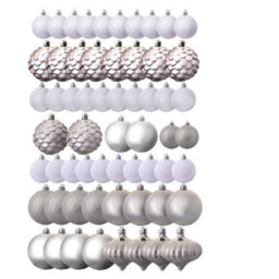 Christmas Tree World The White & Silver Bauble 60Pc Base Set - thumbnail 3
