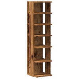 Vidaxl Shoe Cabinet Old Wood 28X27X102 Cm Engineered Wood - thumbnail 2