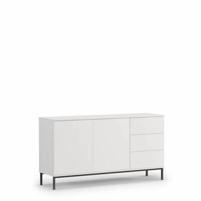 Arte Querty 01 Sideboard Cabinet In White Matt - Modern Elegance With Ample Storage - W1500mm X H800mm X D410mm - image 1