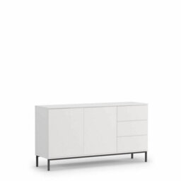 Arte Querty 01 Sideboard Cabinet In White Matt - Modern Elegance With Ample Storage - W1500mm X H800mm X D410mm - thumbnail 1