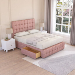 Sloomy Berlin Divan Bed Set With 2 Drawers Footend - Plush Velvet - thumbnail 2