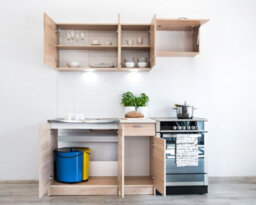 Impact Furniture Kitchen Cabinets 7 Units Set Sonoma Oak Cupboards Worktop Modern Small Budget Kitchenette Nela - thumbnail 8