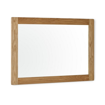 Oakham Aureva Waxed Oak Framed Wall Mirror - image 1