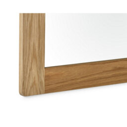 Oakham Aureva Waxed Oak Framed Wall Mirror - thumbnail 3