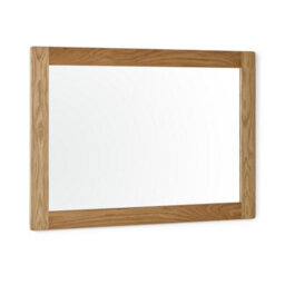 Oakham Aureva Waxed Oak Framed Wall Mirror - thumbnail 1