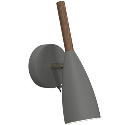 Nordlux Dftp Pure Indoor Wall Light Grey Metal Sensor Gu10 White Inner - Plug In Or Mains Powered , Ip20 - image 1