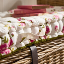 Dibor Vintage Style Pink Floral Reversible Indoor Hallway Furniture Bench Chair Seat Pad Cushion L105Cm X W42Cm - thumbnail 5
