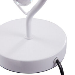 Darphe 40Cm Elegant Rose Shaped Warm Light Led Table Lamp With Metal Heart Shaped Base - thumbnail 7