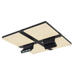 Luminosa Lighting Luminosa Villsi Integrated Led Semi Flush Ceiling Light White Matt Led Dimmable 2700-6500K Remote Control Timer - thumbnail 1