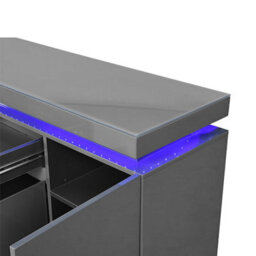 Furniture in Fashion Odessa Grey High Gloss Sideboard With 5 Door 2 Drawer And Led - thumbnail 7