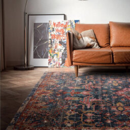 Traditional Persian Bordered Floral Easy To Clean Rug For Dining Room Bed Room And Living Room-195Cm X 290Cm - thumbnail 1