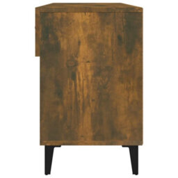 Berkfield Shoe Cabinet Smoked Oak 102X35X55 Cm Engineered Wood - thumbnail 8