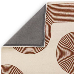 Brown Cream Handmade Modern Abstract 12-14mm Thick Stain-Resistant Rug For Bedroom, Living, & Dining Room-120Cm X 170Cm - thumbnail 5