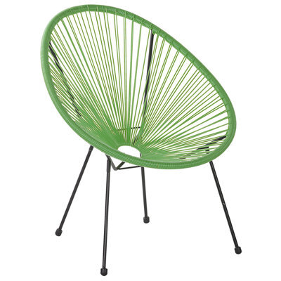 Beliani Garden Chair Acapulco Ii Pe Rattan Green - image 1