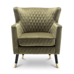 Velvet Sage Green Alessia Accent Chair - thumbnail 3