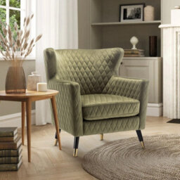 Velvet Sage Green Alessia Accent Chair