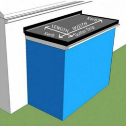 Rubber Roofing Kit For Porches With Flat Roofs - Porch Roof Kit With Black Trims (2M X 2M) - Classicbond Epdm - thumbnail 3