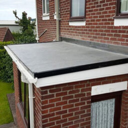 Rubber Roofing Kit For Porches With Flat Roofs - Porch Roof Kit With Black Trims (2M X 2M) - Classicbond Epdm - thumbnail 2