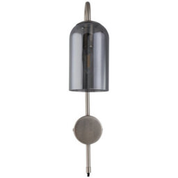 First Choice Lighting Set Of 2 Victoria - Satin Nickel Plug In Wall Lights With Glass Shades - thumbnail 3
