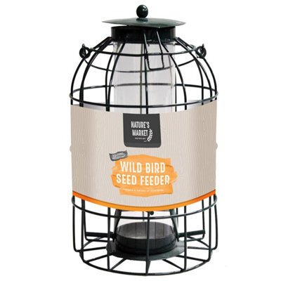 Storm Trading Group Metal Hanging Seed Feeder With Bird Cage With Squirrel Guard - image 1